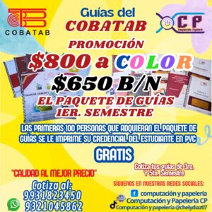 "GUÍAS COBATAB 1ro. Semestre 2025-2026 - ¡ACTUALIZADA!"